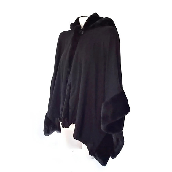 Jessica McClintock Vintage Evening Cape Goth Formal Cosplay Glam - Picture 3 of 8